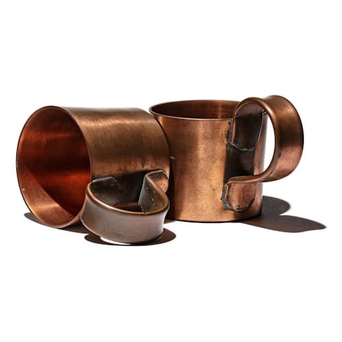 laydown image of Heavy Copper Mug