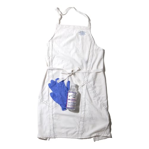 laydown image of Expired Parachute Material Standard Chef Apron