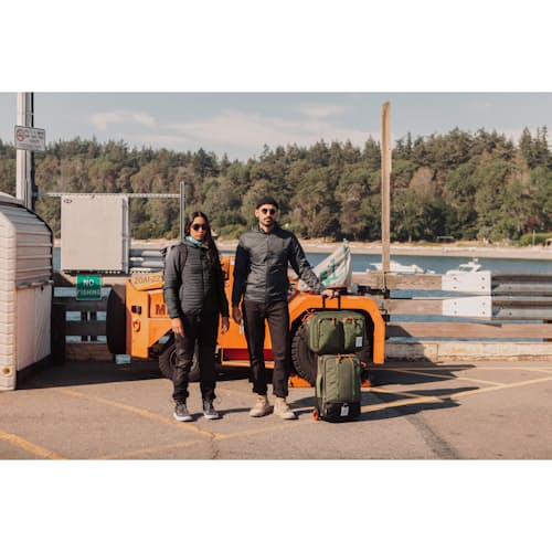 laydown image of Global Travel Bag Rolling Luggage 44L