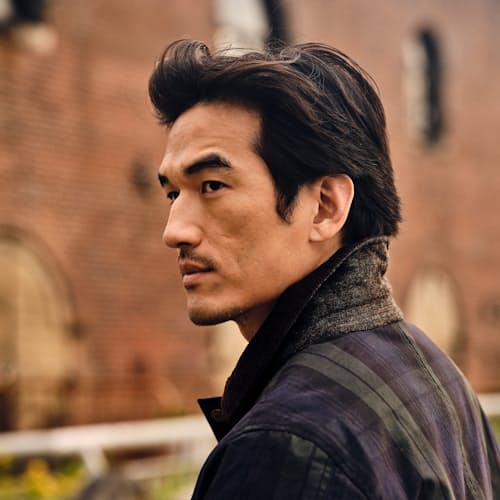 lifestyle image of Special Edition Halley Stevensons Waxed Hudson Jacket