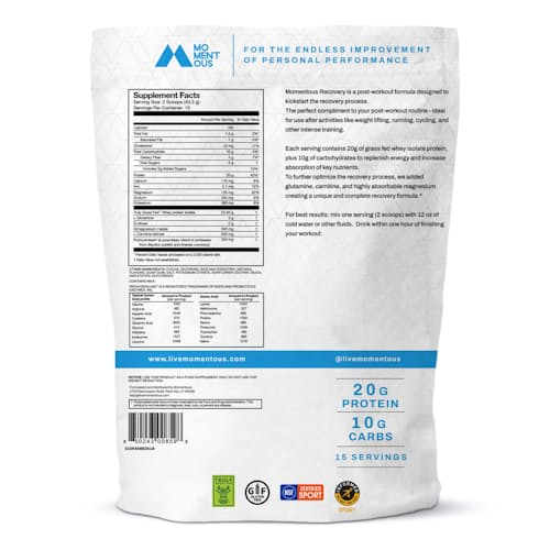 laydown image of Recovery Post Workout Protein & Carbs - Chocolate