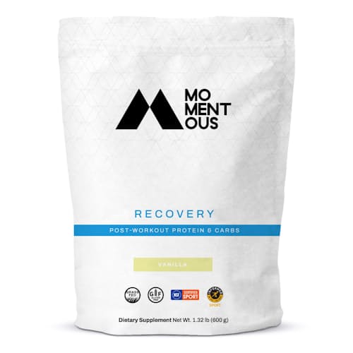 laydown image of Recovery Post Workout Protein & Carbs - Vanilla