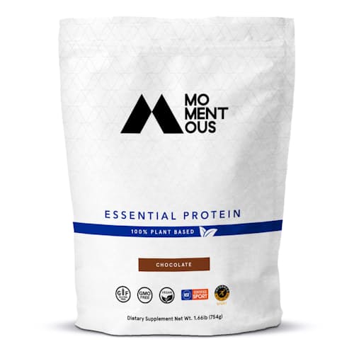 laydown image of Essential 100% Plant-Based Protein - Chocolate
