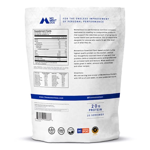 laydown image of Essential 100% Plant-Based Protein - Chocolate