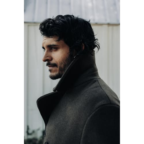 laydown image of Mariner Wool Peacoat