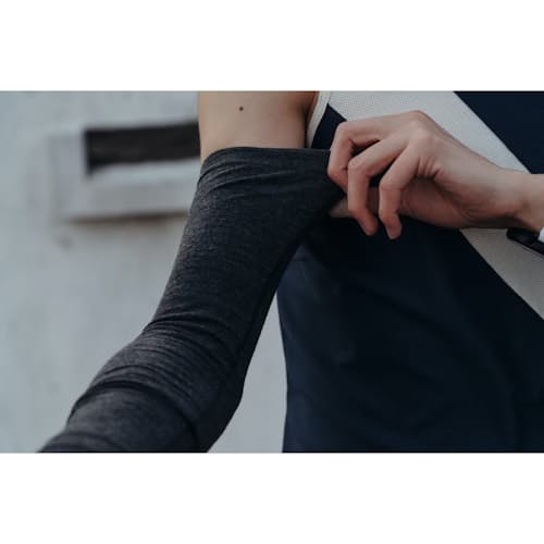 lifestyle image of Brighton Arm Warmers
