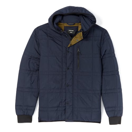 laydown image of Moonweight Hooded Puffer Jacket