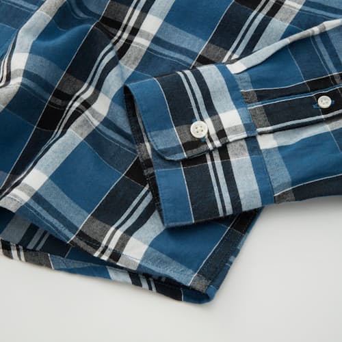 lifestyle image of Featherweight Plaid Button Down Shirt