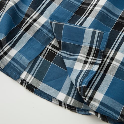 lifestyle image of Featherweight Plaid Button Down Shirt