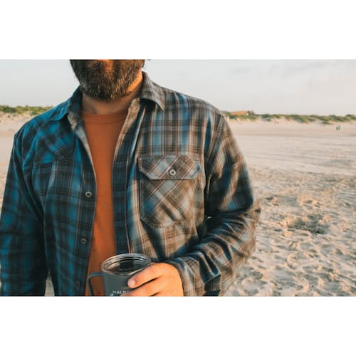 laydown image of Harkers Flannel Shirt