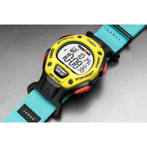 laydown image of Timex Ironman x The James Brand Watch