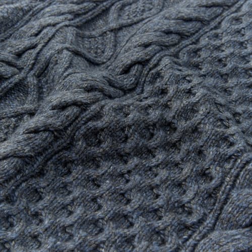 lifestyle image of Aran Cable Knit Crewneck Sweater