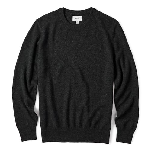 laydown image of Classic Cashmere Crewneck Sweater