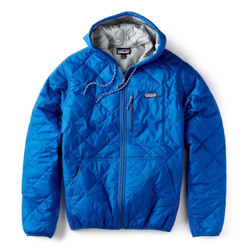 laydown image of Diamond Quilted Bomber Hoody