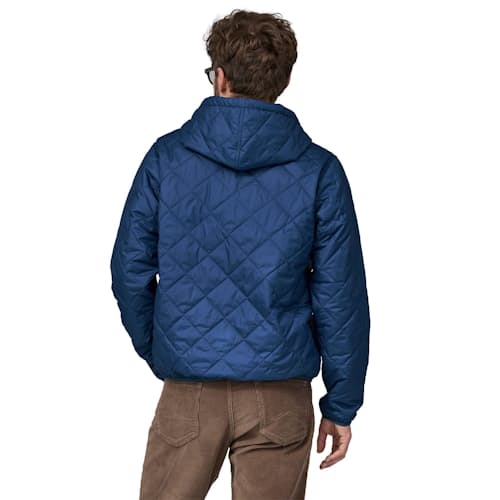 on model image of Diamond Quilted Bomber Hoody