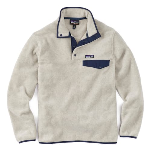 laydown image of Lightweight Synchilla Snap Pullover