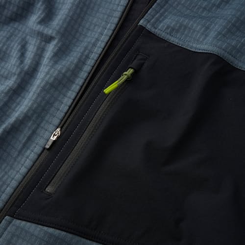 lifestyle image of Trail Grid Fleece Full Zip Hoodie