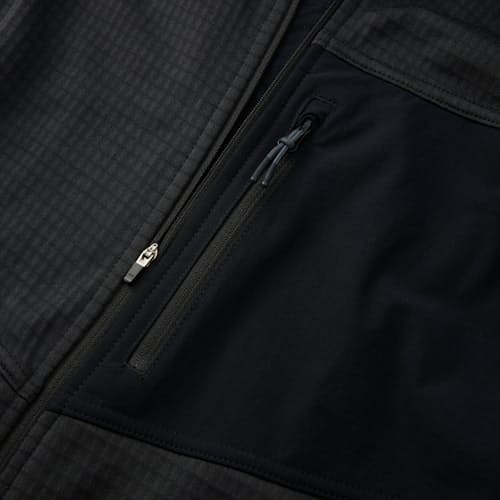 lifestyle image of Trail Grid Fleece Full Zip Hoodie