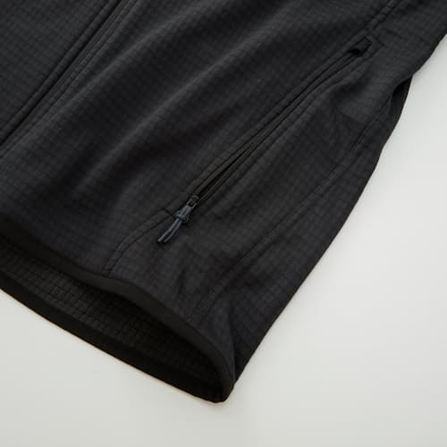 lifestyle image of Trail Grid Fleece Full Zip Hoodie