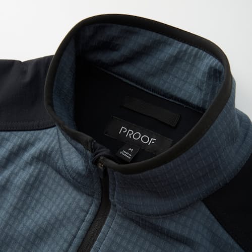 laydown image of Trail Grid Fleece Full Zip Vest