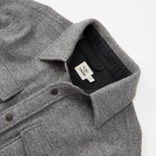 lifestyle image of CPO Boiled Wool Shirt Jacket