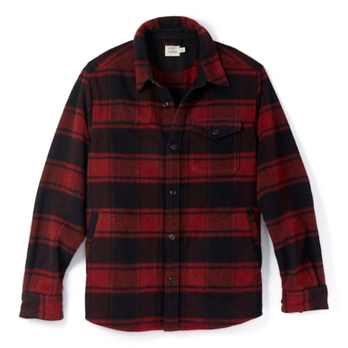 laydown image of General Brushed Wool Shirt Jacket