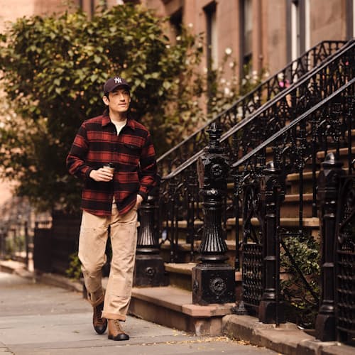 lifestyle image of General Brushed Wool Shirt Jacket