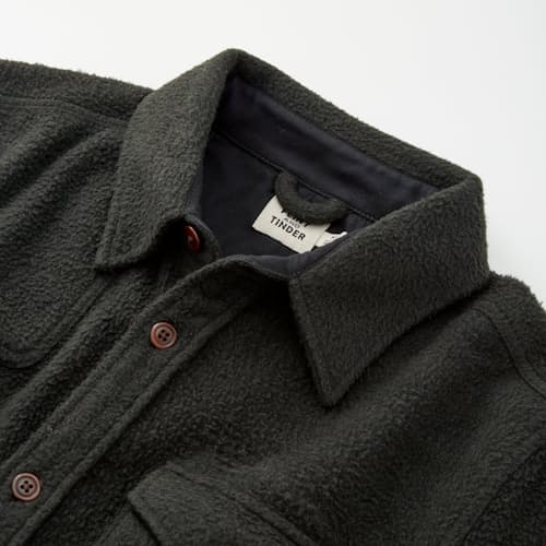 laydown image of General Brushed Wool Shirt Jacket