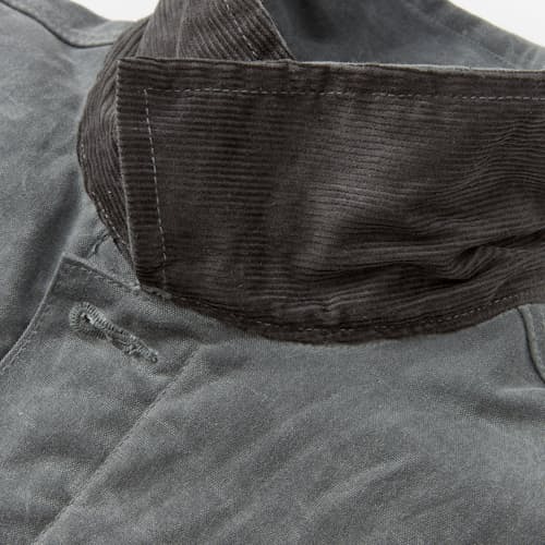 lifestyle image of Flannel-Lined Quilted Waxed Rancher