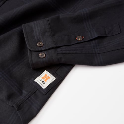 laydown image of Quintana Quilted Flannel Shirt - Exclusive