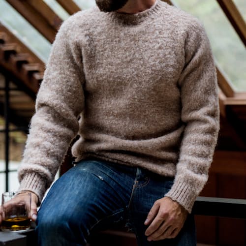 laydown image of Shaggy Sweater