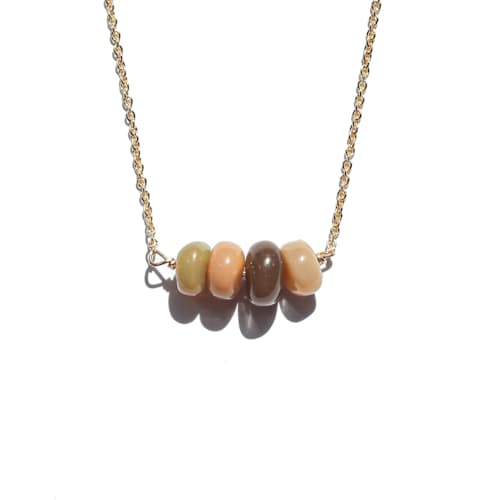 laydown image of Grounding Opal Necklace