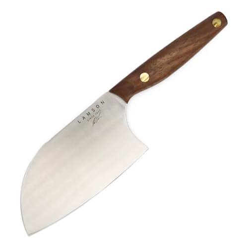 laydown image of Brad Leone "Little B" 6" Chinese Santoku Cleaver
