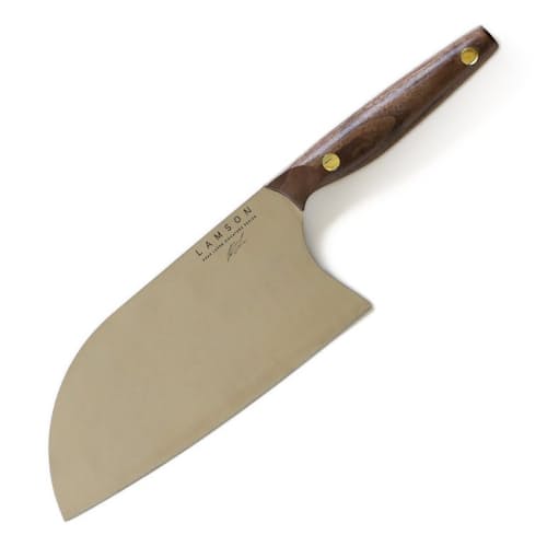 laydown image of Brad Leone "Bad Boy" 8" Chinese Santoku Cleaver
