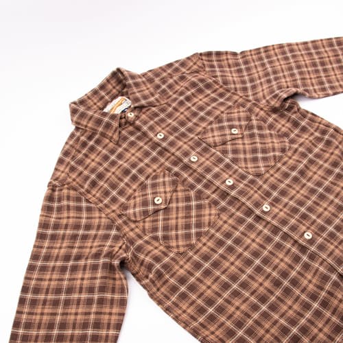 laydown image of Wells Japanese Woven Plaid