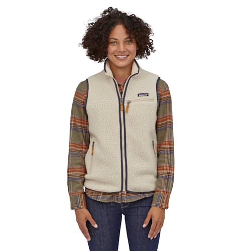 laydown image of Women's Retro Pile Vest
