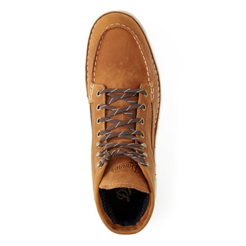 laydown image of Huckberry x Danner Logger Moc 917