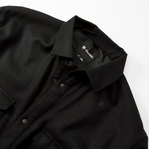laydown image of Flannel Wool Long Sleeve Shirt