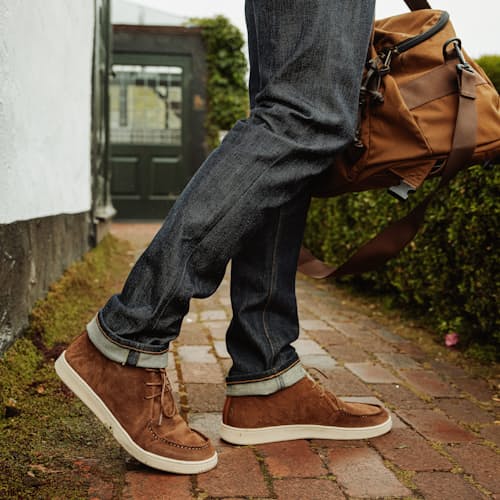 lifestyle image of Terra Moc Toe Sneaker Boot