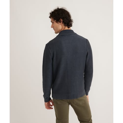 laydown image of Beckett Garment Dyed Cardigan