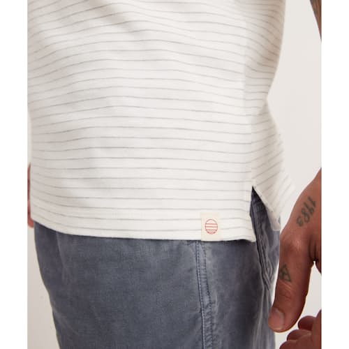 laydown image of Lassen Heavy Slub Short Sleeve Polo