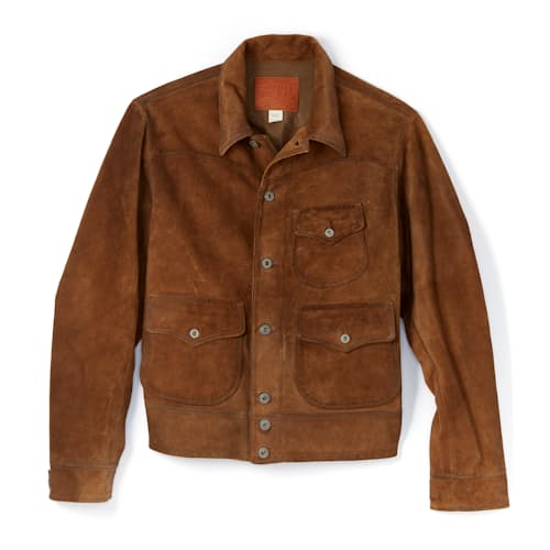 lifestyle image of Alston Roughout Suede Jacket