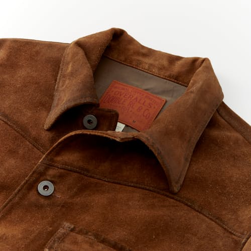 laydown detail image of Alston Roughout Suede Jacket