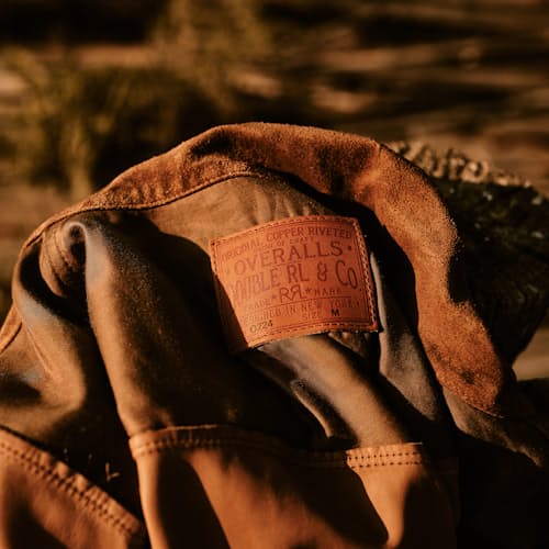 lifestyle image of Alston Roughout Suede Jacket