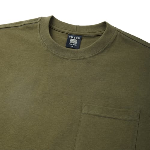 laydown image of Short Sleeve Pioneer Pocket T-Shirt
