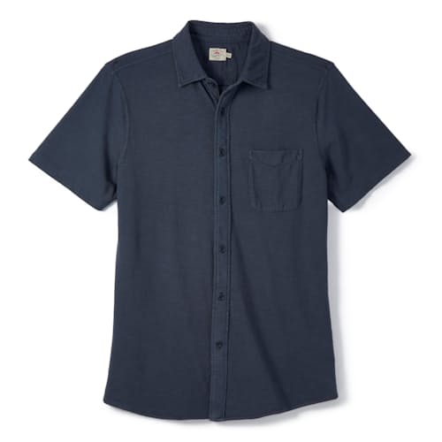 laydown image of Sunwashed Knit Short Sleeve Shirt