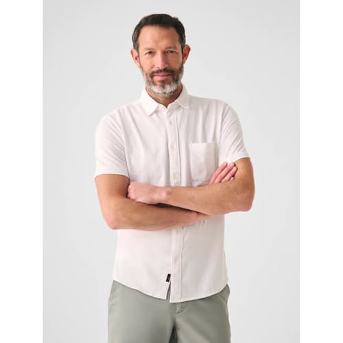 lifestyle image of Sunwashed Knit Short Sleeve Shirt