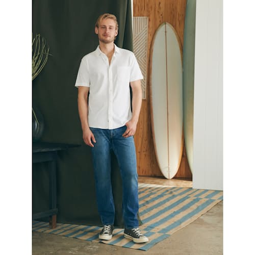 lifestyle image of Sunwashed Knit Short Sleeve Shirt
