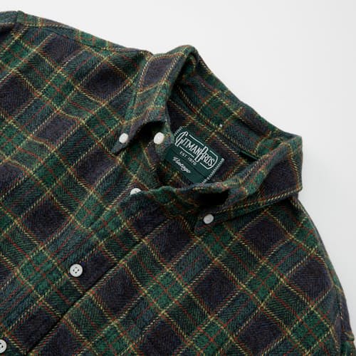 lifestyle image of Fall Herringbone Tweed Check Shirt