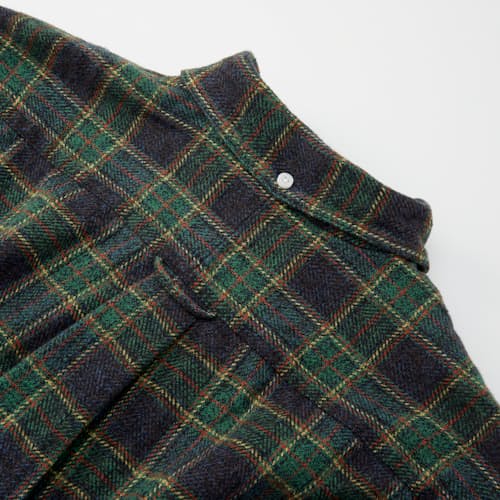laydown image of Fall Herringbone Tweed Check Shirt
